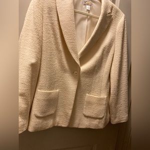 Talbots winter white jacket great condition very classy